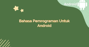 Bahasa Pemrograman untuk Android