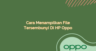 Cara Menampilkan File Tersembunyi di HP Oppo