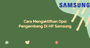 Cara Mengaktifkan Opsi Pengembang di HP Samsung