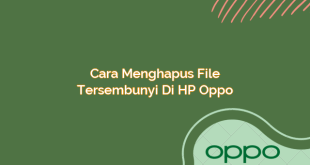 Cara Menghapus File Tersembunyi di HP Oppo