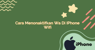 Cara Menonaktifkan Wa di iPhone Wifi