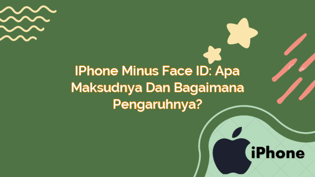 minus face id pada iphone