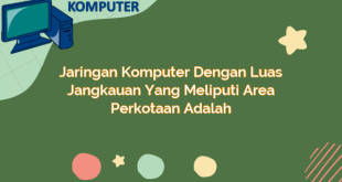 Jaringan Komputer dengan Luas Jangkauan yang Meliputi Area Perkotaan Adalah